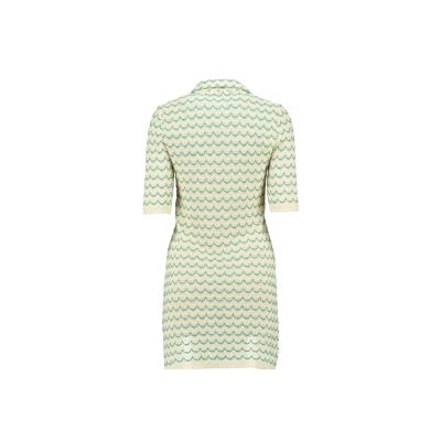Lightweight Cotton Knit Button-Up Tennis Dress