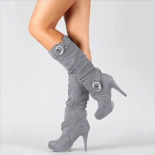 Women’s Retro Over-the-Knee Boots – High Heel Long Boots