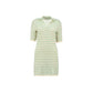 Lightweight Cotton Knit Button-Up Tennis Dress