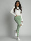 Women's Fitted Cream Turtleneck
