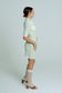 Lightweight Cotton Knit Button-Up Tennis Dress