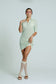 Lightweight Cotton Knit Button-Up Tennis Dress