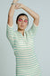 Lightweight Cotton Knit Button-Up Tennis Dress