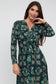 Green Knot Detail Midi Dress