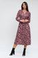 Garnet Knot Detail Midi Dress