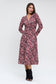 Garnet Knot Detail Midi Dress