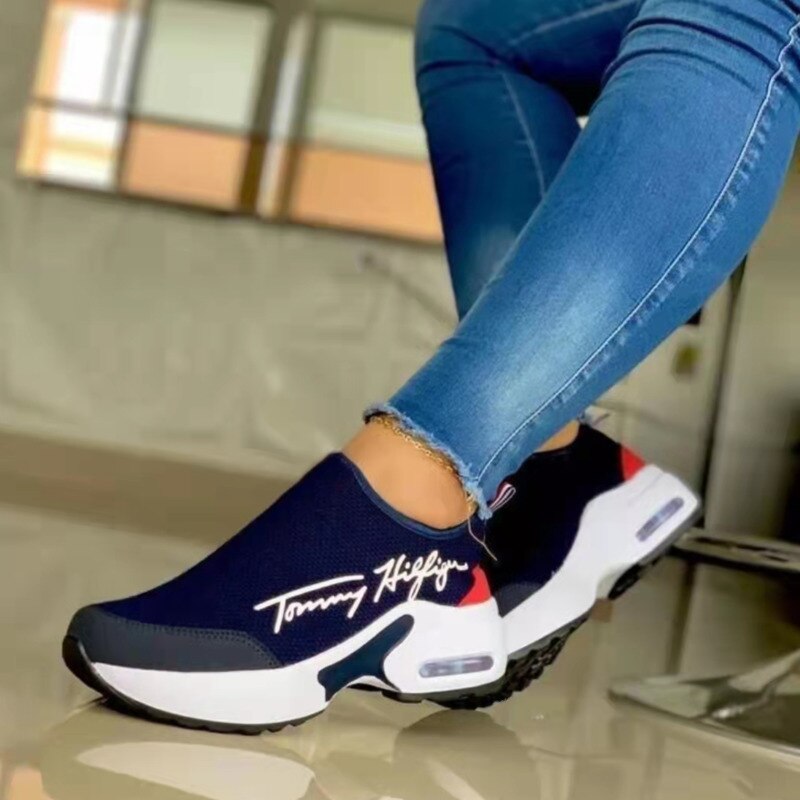 Casual Breathable Wedge Sneakers – Women’s Walking Shoes