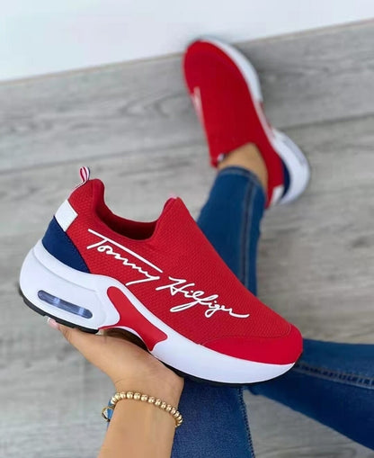 Casual Breathable Wedge Sneakers – Women’s Walking Shoes
