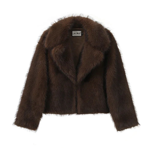 Neo Mint Gradient Faux Fur Winter Jacket