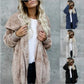 Autumn Winter Double Fleece Long Cardigan Jacket