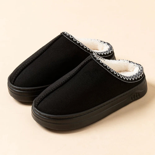Women’s Fuzzy Winter Slippers – Soft Fur, Anti-Slip Sole, Indoor & Outdoor