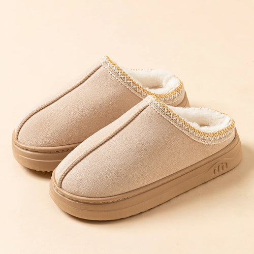 Women’s Fuzzy Winter Slippers – Soft Fur, Anti-Slip Sole, Indoor & Outdoor