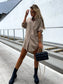 Women’s Solid Color Button-Front Shirt Dress – Casual Long Sleeve