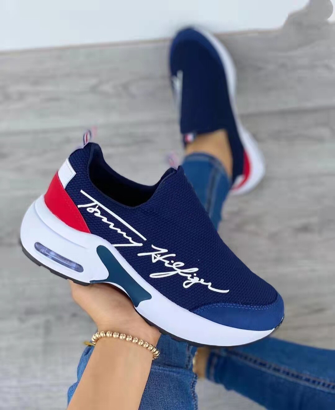 Casual Breathable Wedge Sneakers – Women’s Walking Shoes