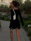 Fashion Women’s Knit Mini Dress – Ruffled, High Waist, Elegant Slim Summer Style