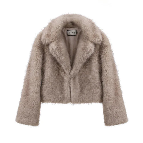 Neo Mint Gradient Faux Fur Winter Jacket