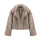 Neo Mint Gradient Faux Fur Winter Jacket