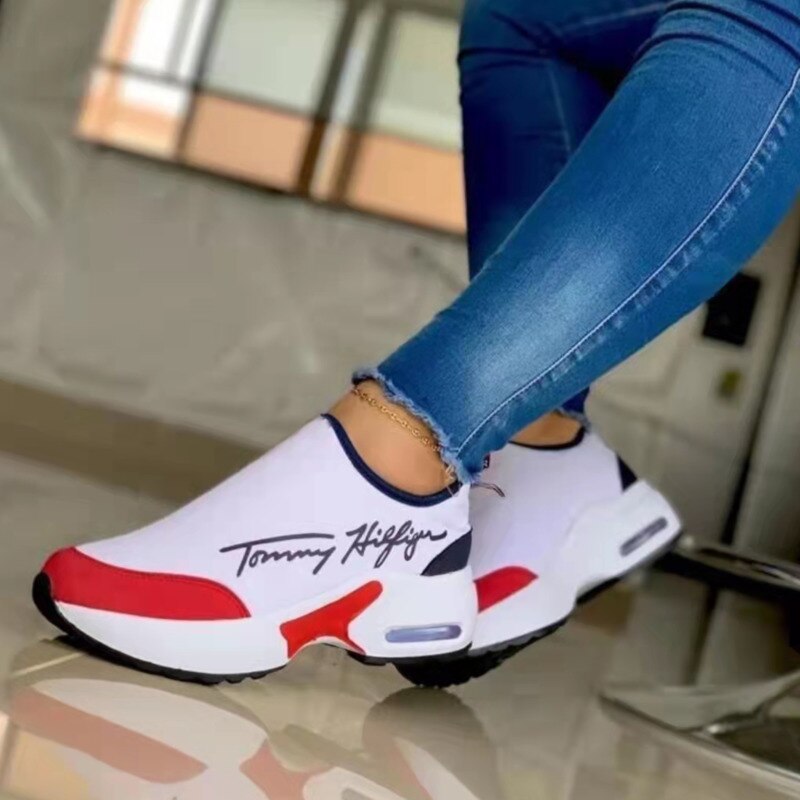 Casual Breathable Wedge Sneakers – Women’s Walking Shoes