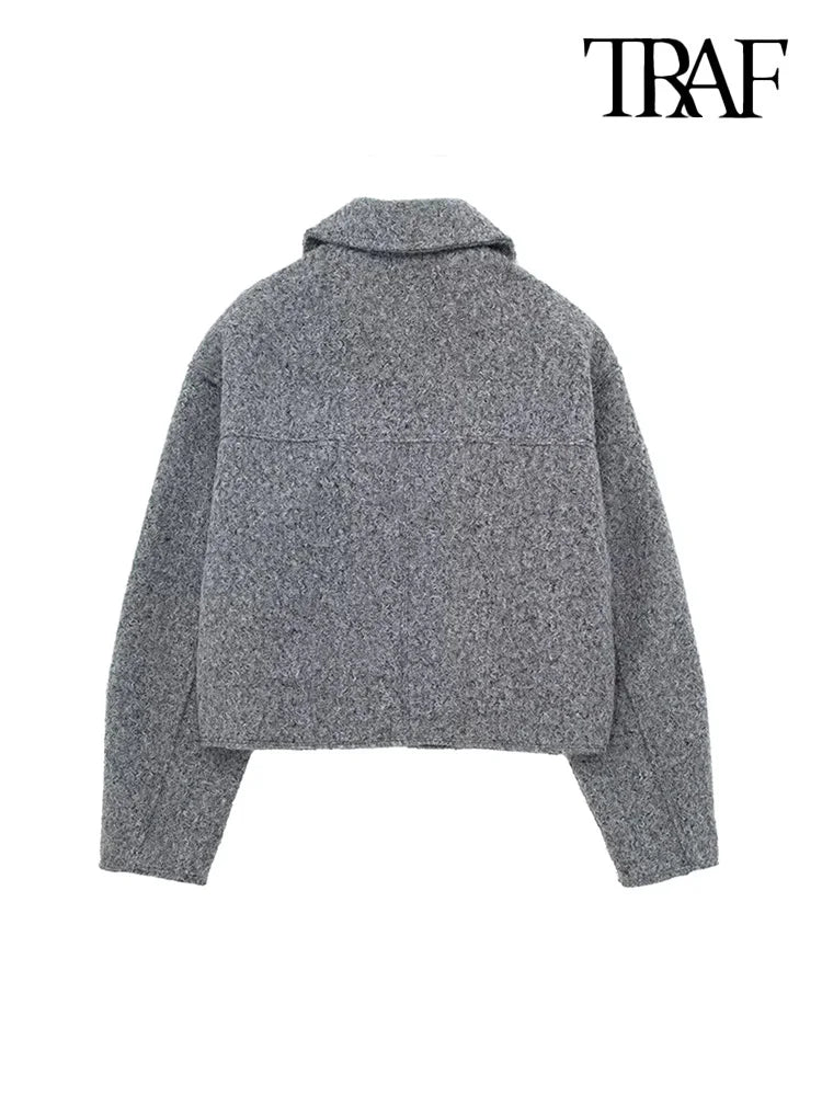 RAF Cropped Jacket with Patch Pockets