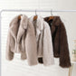 Neo Mint Gradient Faux Fur Winter Jacket