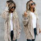 Autumn Winter Double Fleece Long Cardigan Jacket