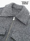 RAF Cropped Jacket with Patch Pockets