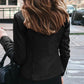 Slim Fit Faux Leather Moto Jacket