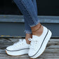 Women’s Summer Knitted Sneakers – Breathable Vulcanized Shoes
