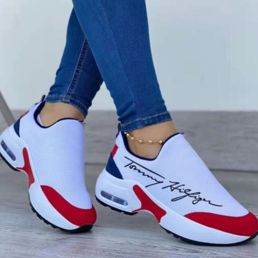 Casual Breathable Wedge Sneakers – Women’s Walking Shoes