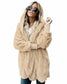 Autumn Winter Double Fleece Long Cardigan Jacket