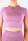 Women's Pink Crop Top Dynamic